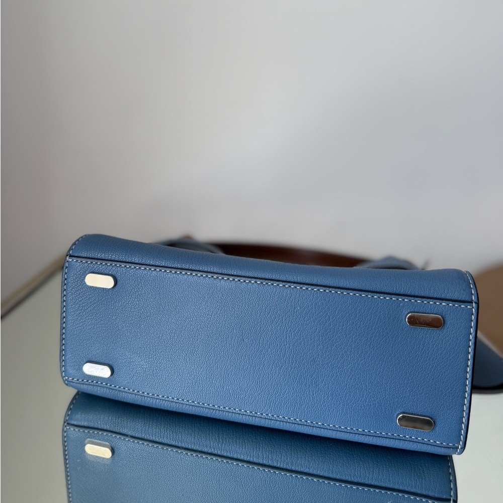 Tory Burch Blue Satchel Bag - Picture 8 of 11